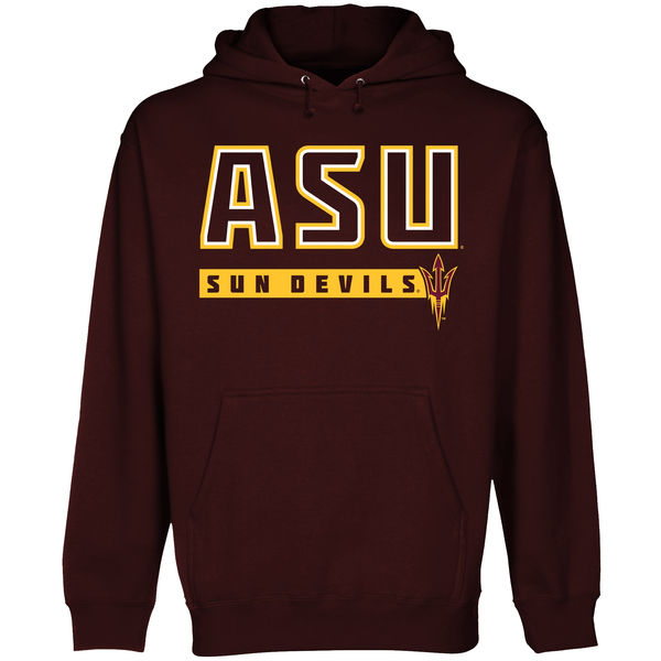 Men NCAA Arizona State Sun Devils Centurion Hoodie Maroon